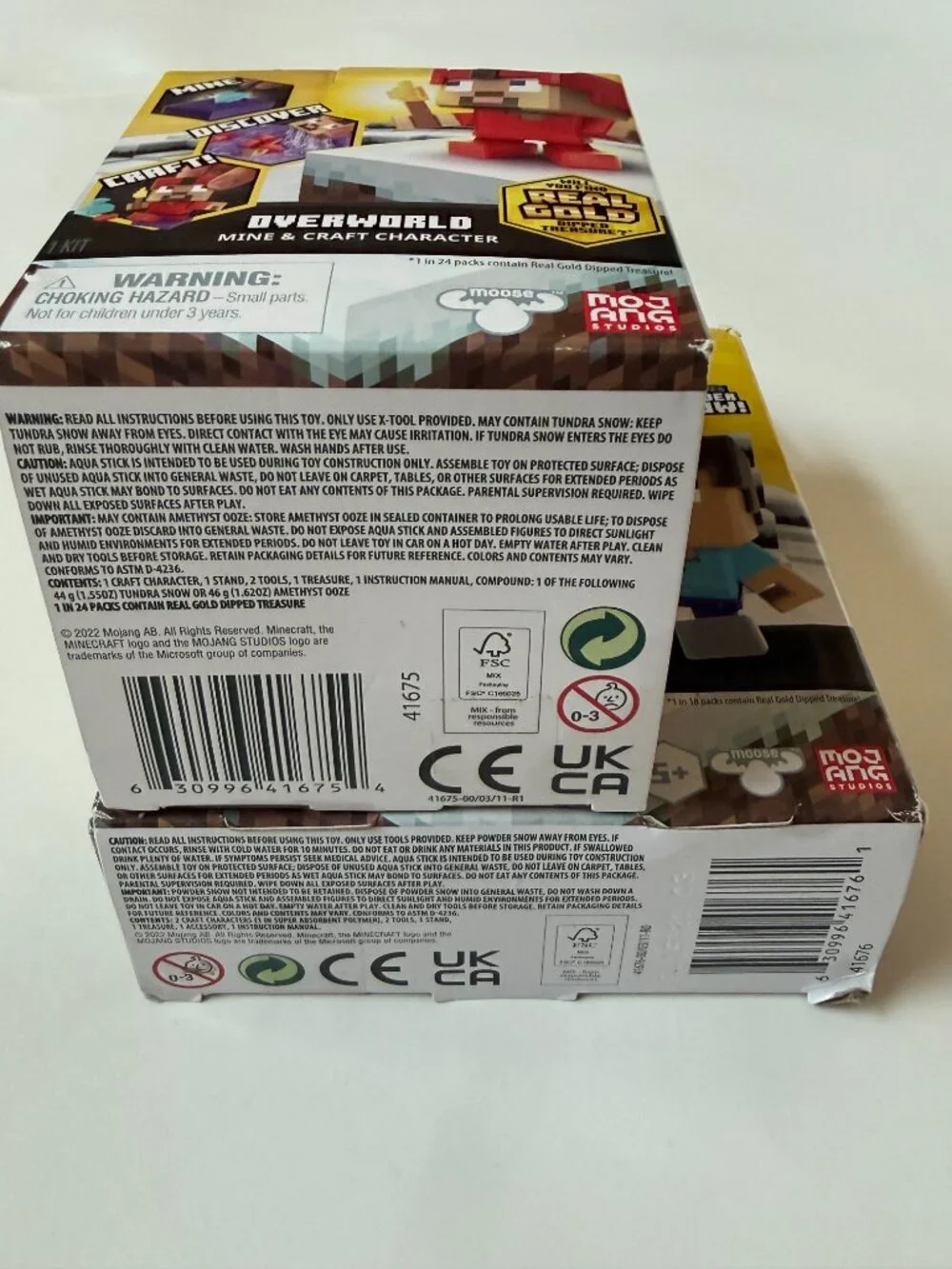 Minecraft Lot of 2 Caves & Cliffs Cave Adventure Overworld Mine Powder Snow NEW